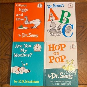 Dr. Seuss Beginner books for kids | set of 4 classic hardcover books